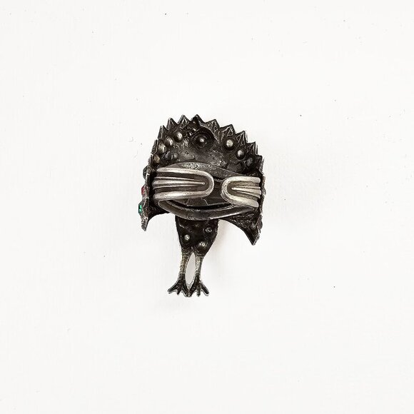 Peacock Pewter Toned Ring - Picture 4 of 6